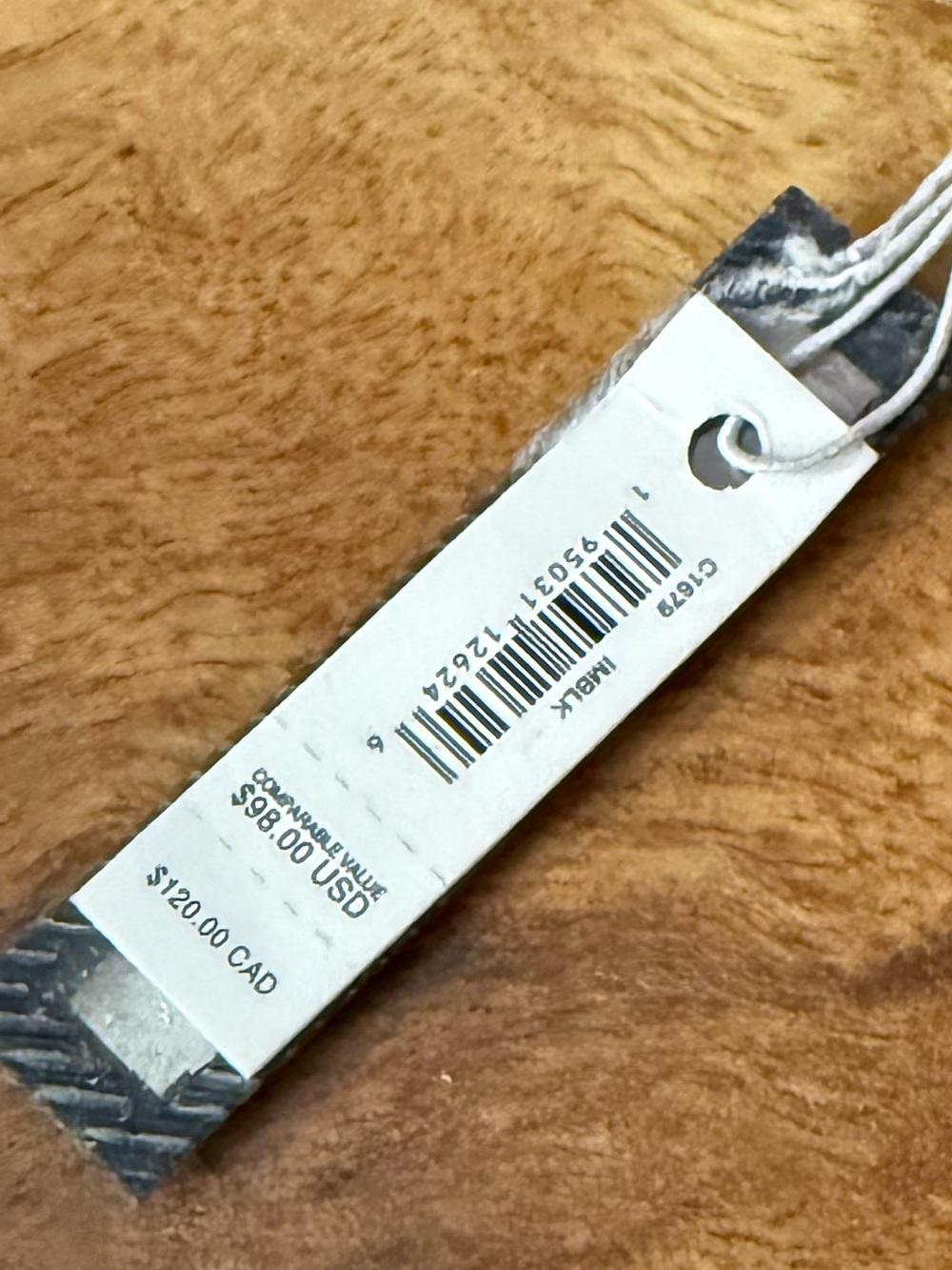 Coach Black and Gold Lock Charm Keyring - Picture 2 of 5